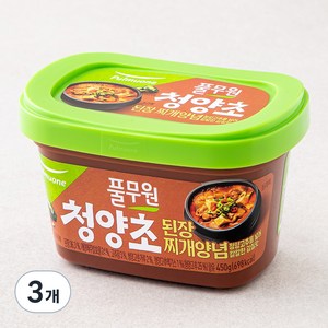 풀무원 청양초 된장찌개 양념, 450g, 3개