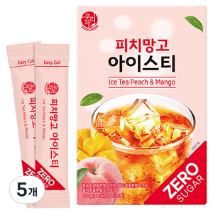 우리차 피치망고 아이스티 분말, 5g, 20개입, 5개