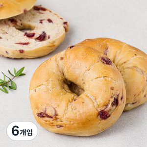 브로드카세 크렌베리 발효종 베이글, 360g, 2개