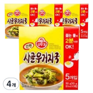 오뚜기 간편 사골 우거지국 5p, 50g, 4개