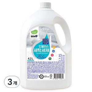 인블리스 블루 액상세제 본품, 4.2L, 3개