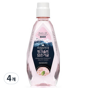 히말라야핑크솔트 담은 가글 아이스 카밍 민트 구강청결제, 760ml, 4개