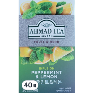 아마드티 페퍼민트 레몬 티, 1.5g, 20개입, 2개