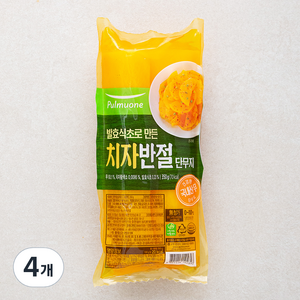 풀무원 치자반절단무지, 350g, 4개