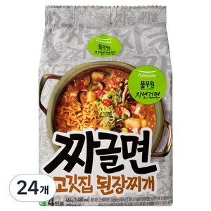 풀무원 짜글면 고깃집 된장찌개 116g, 24개