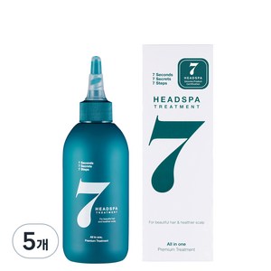 헤드스파7 파란눈 블랙 헤어 트리트먼트, 200ml, 5개