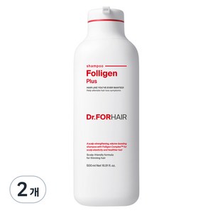 닥터포헤어 폴리젠 플러스 탈모 완화 샴푸, 500ml, 2개