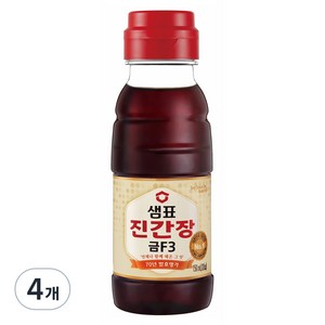 샘표 진간장 금에프3, 150ml, 4개