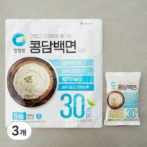 청정원 콩담백면 6개입, 3개, 900g