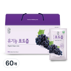 그린애 유기농 포도즙, 90ml, 60개