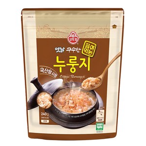 오뚜기옛날 구수한 끓여먹는 누룽지, 240g, 1개