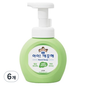 아이깨끗해 향균 폼 핸드솝 청포도향, 250ml, 6개