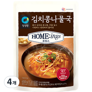 호밍스 김치콩나물국, 450g, 4개