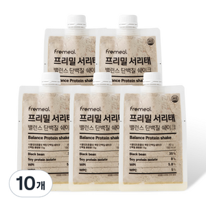 프리밀 서리태 밸런스 단백질 쉐이크, 40g, 10개