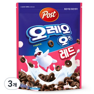 오레오오즈 레드 시리얼, 500g, 3개