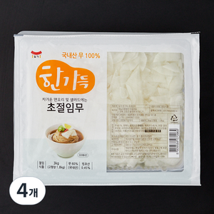 일가 한가득 초절임무, 3kg, 4개