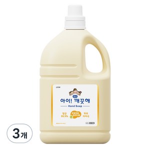 아이깨끗해 향균 폼 핸드솝 순 보송보송 파우더향, 4.5L, 3개