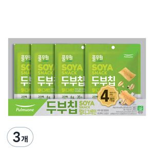 풀무원 두부칩 멀티그레인 4p, 200g, 3개