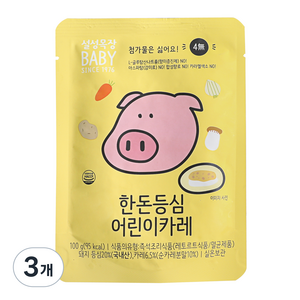 설성목장 한돈 등심 어린이 카레 100g, 3개