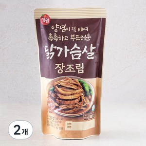 정원 양념이 잘배여 촉촉하고 부드러운 닭가슴살 장조림, 2개, 500g