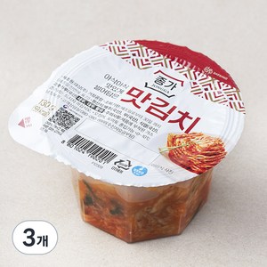 종가 맛김치 미니컵, 130g, 3개