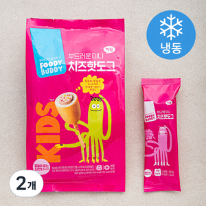 푸디버디 부드러운 미니 치즈 핫도그 6개입 (냉동), 300g, 2개