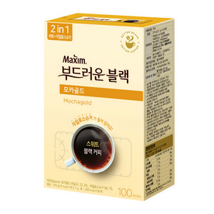 맥심 모카골드 부드러운 블랙 커피믹스, 100개입, 1개, 2.7g