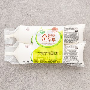 맑은물에 맑은콩 순두부, 400g, 2개