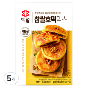 백설 찹쌀호떡믹스, 400g, 5개