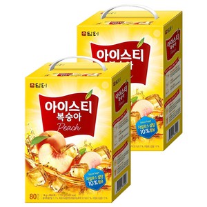 담터 아이스티 복숭아, 14g, 80개입, 2개