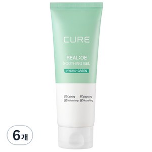 김정문알로에 큐어 수딩젤, 150ml, 6개