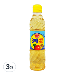 오뚜기 3배 사과식초, 500ml, 3개