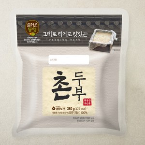 즐거운동행 국산콩 촌두부, 380g, 1개