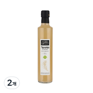 안드레아밀라노 유기농 현미 식초, 500ml, 2개