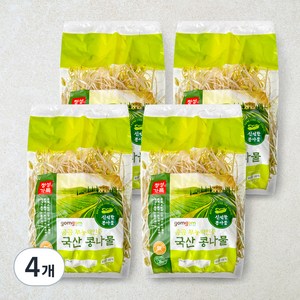 곰곰 무농약인증 국산 콩나물, 500g, 4개