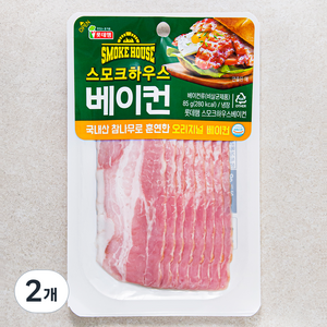 롯데햄 스모크하우스 베이컨, 85g, 2개