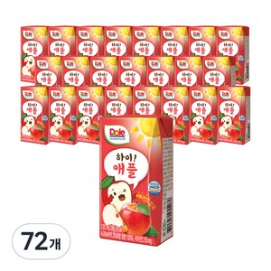 돌 하이 주스, 사과, 120ml, 72개