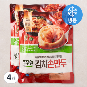 풀무원 김치손만두 500g (냉동), 4개