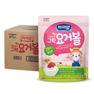 일동후디스 아이얌 그릭 요거볼 20g, 딸기맛, 10개