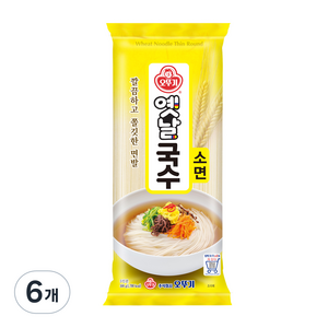 오뚜기 옛날 국수 소면, 500g, 6개