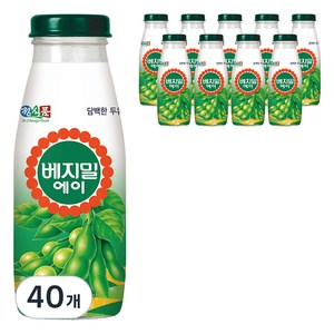 베지밀 에이 담백한 두유, 190ml, 40개