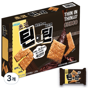 하늘처럼 얇고 바삭한 세겹 초코틴인틴 9p, 200g, 3개