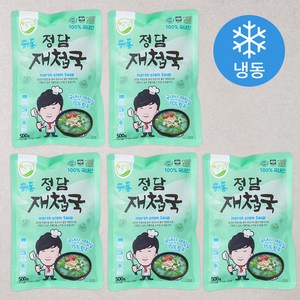 정담 재첩국 (냉동), 500g, 5개