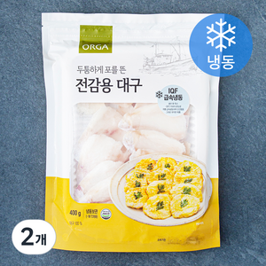 올가홀푸드 두툼하게 포를 뜬 전감용 대구 (냉동), 400g, 2개