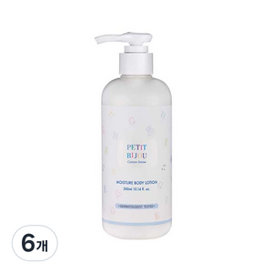 에뛰드하우스 쁘띠비쥬 코튼스노우 모이스춰 바디로션 베이비파우더향, 6개, 300ml