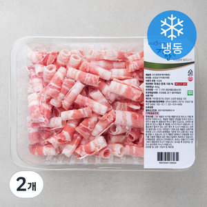 도드람 한돈 무항생제 대패 삼겹살 구이용 (냉동), 600g, 2개