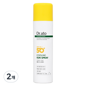 닥터아토 쿨링 선 스프레이 SPF50+ PA+++, 2개, 150ml