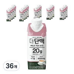 더단백 드링크 밀크티, 250ml, 36개