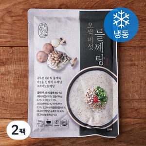 지리산처럼 오색버섯 들깨탕 1~2인분 (냉동), 500g, 2팩