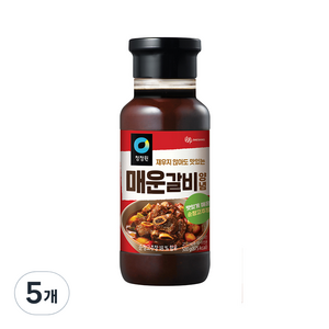 청정원 매운갈비 양념, 500g, 5개